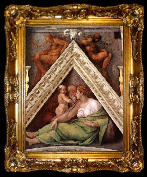 framed  Michelangelo Buonarroti Ancestors of Christ, ta009-2